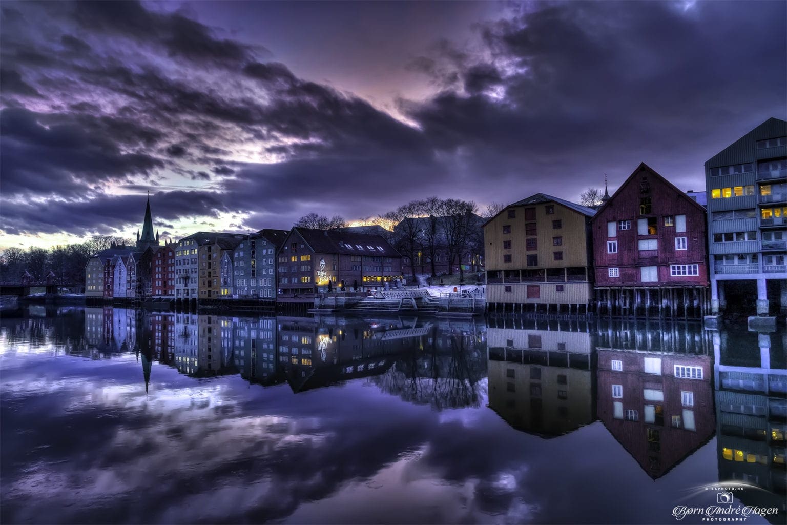 Nidelva pink sunset