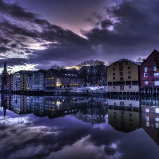 Nidelva pink sunset