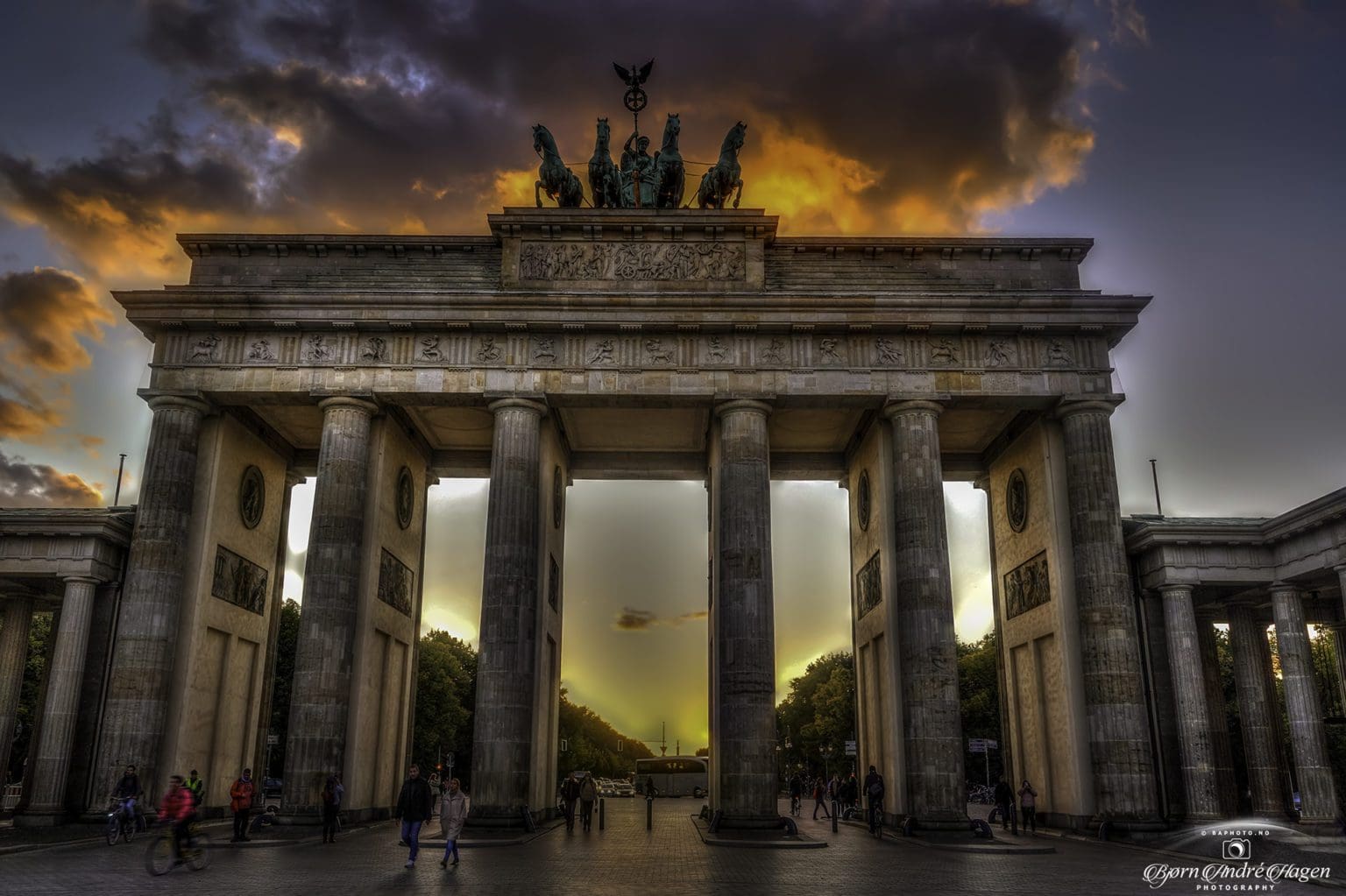 Brandenburger Tor sunset October 2021