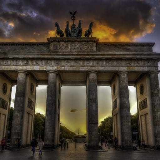 Brandenburger Tor sunset October 2021