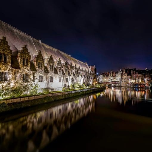 Riverside-of-Ghent-by-night-Oct-2023