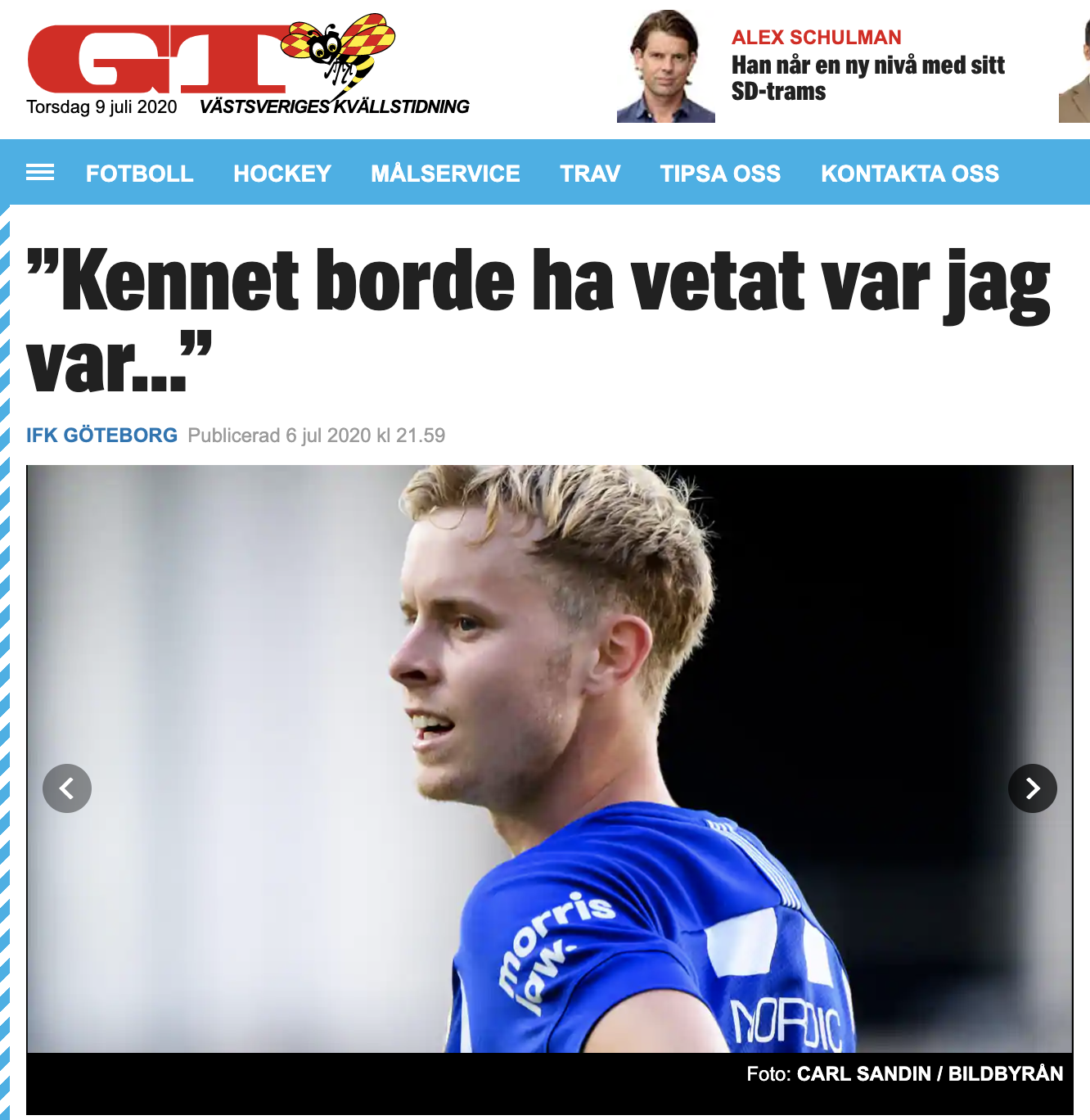 IFK Göteborg: Tack och hej Viktor