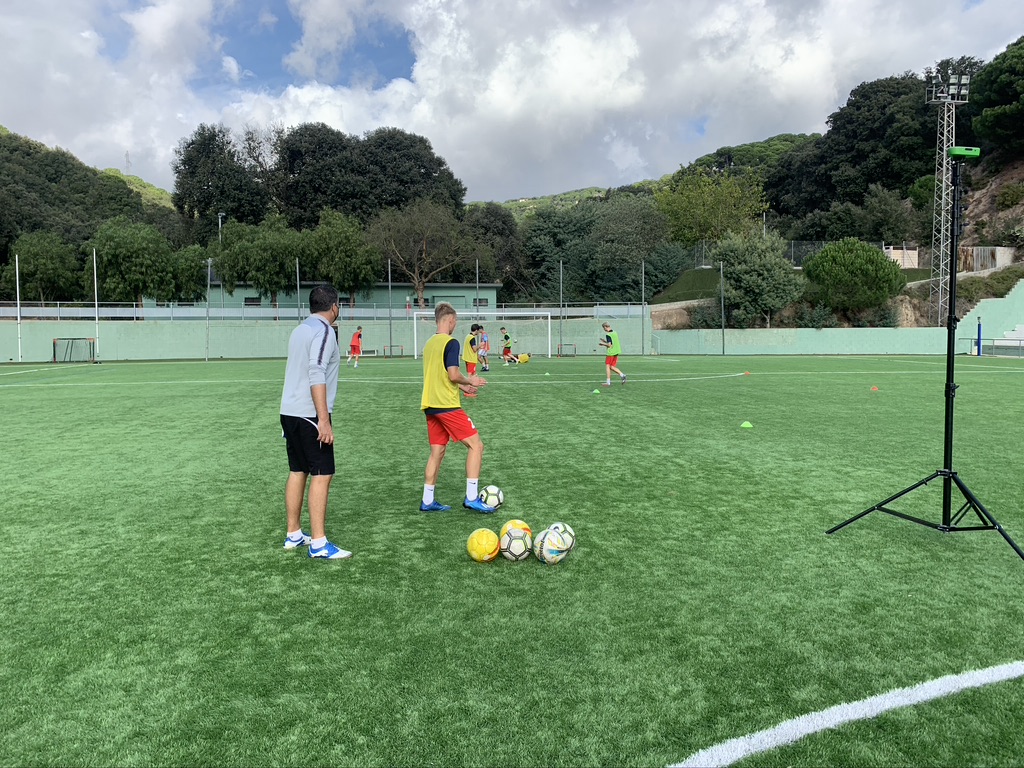 Professional training pitch in Barcelona