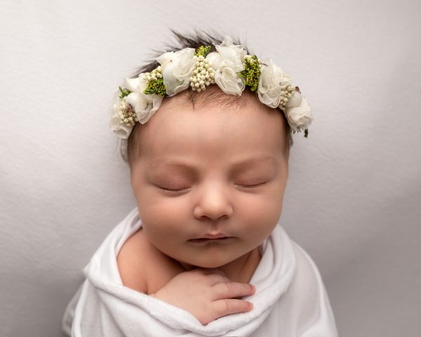 safir hårpynt nyfødtfotografering