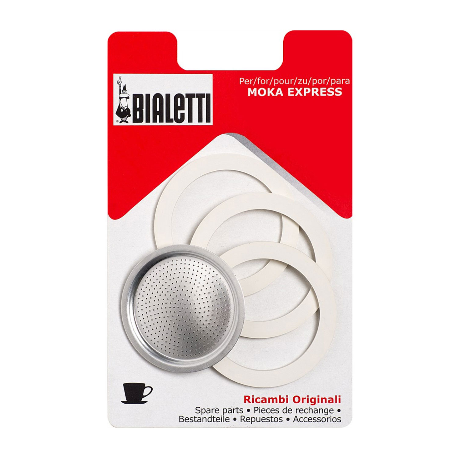 Bialetti Ring 6 Cups 3 st + filter Baristatools.be