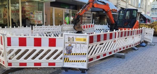 Bauarbeiten im Zuge archäologischer Voruntersuchungen im Werth gehen ab dem 22.1.2024 weiter