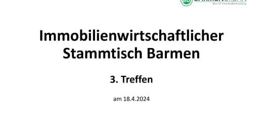 Ergebnisse des Immo-Stammtischs Barmen vom 18.04.24