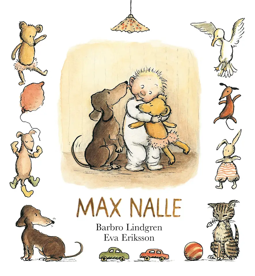 Max Nalle Barbro Lindgren Eva Eriksson framsida