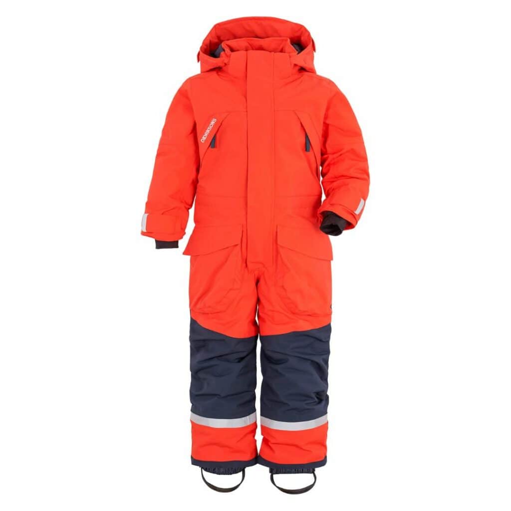 Didriksons Zeke Coverall JR Poppy Red