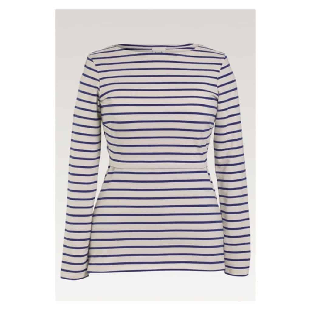 Boob striped nursing top