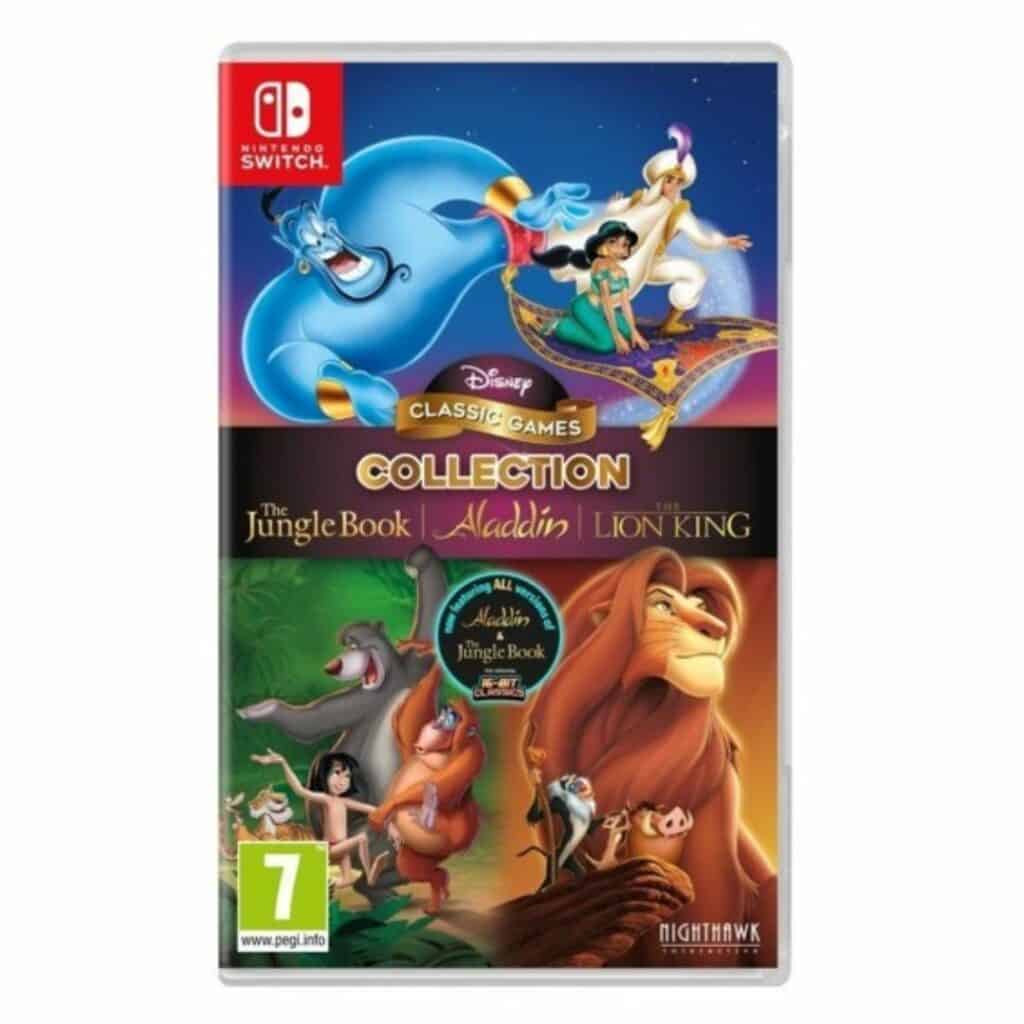 Klassiske Disney-figurer i spill som Aladdin, The Lion King og The Jungle Book.