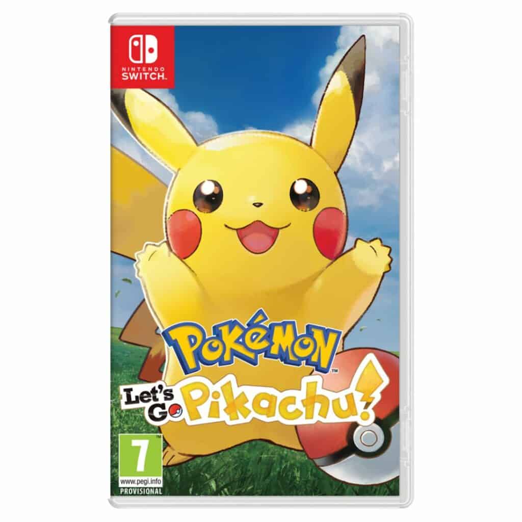 En spiller i kamp med Pokémon i Pokémon: Let's Go, Pikachu.