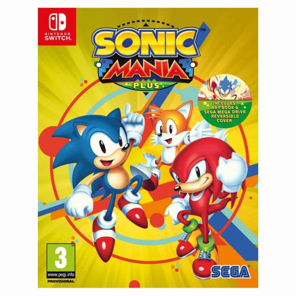 Sonic sprinter gjennom banen i Sonic Mania Plus.