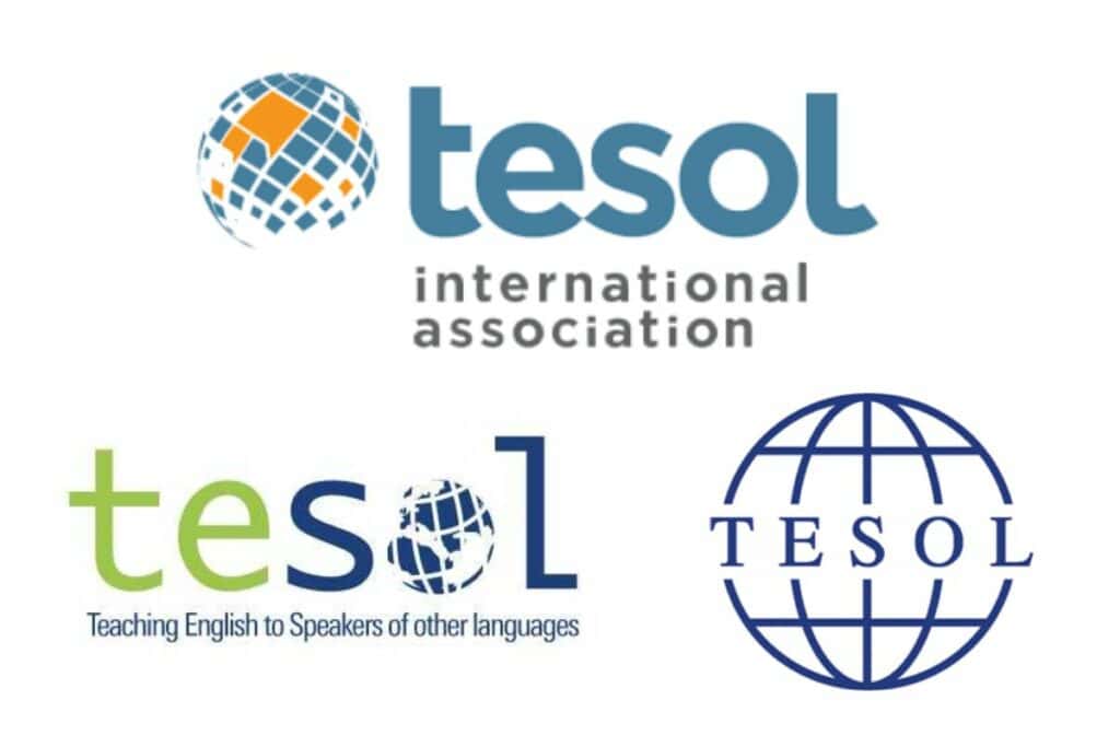 TESOL med flere logoer