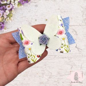 Floral Butterfly Bow