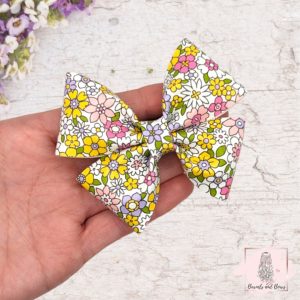 retro florals butterbow