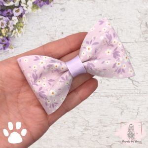 Lilac Animal Dog Bow