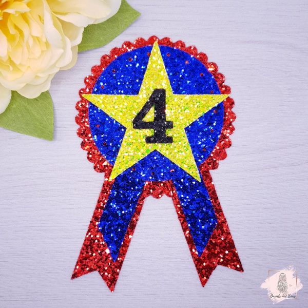 Rosette Star Birthday Badge