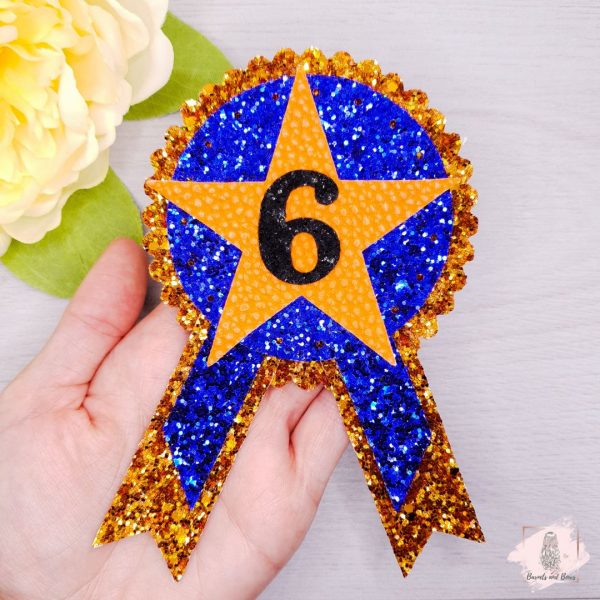 Rosette Star Birthday Badge 2