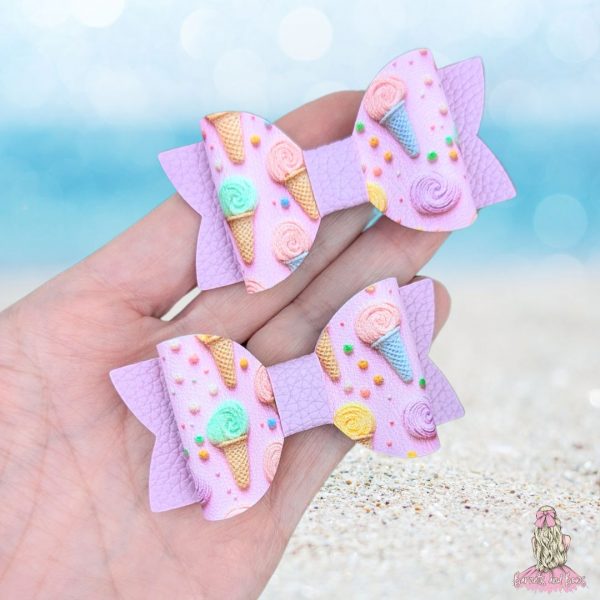 3D Ice Cream Pigtail Set