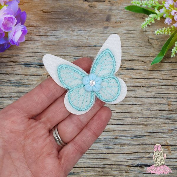 Mint Butterfly Clip