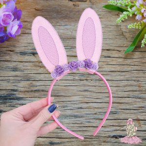 Pink Bunny Flower Ears