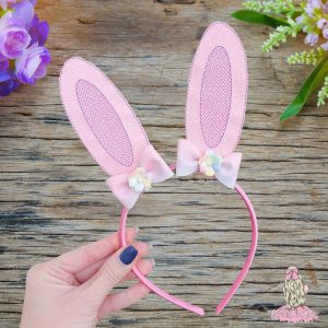 Pink Rainbow Bunny Ears