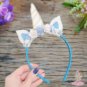 Blue Unicorn Headband