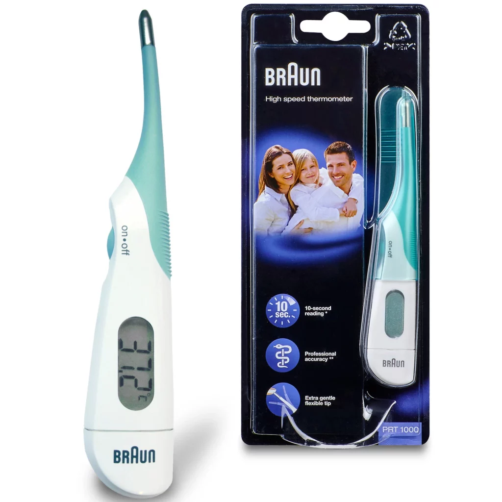 Braun febertermometer för bebis under 1 år