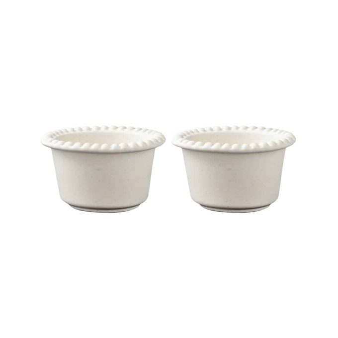 Serverings- och bakskål 12 cm 2-pack vit