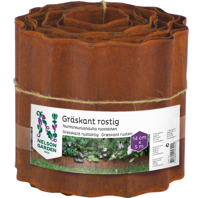 Gräskant Rostig 14 cm x 5m