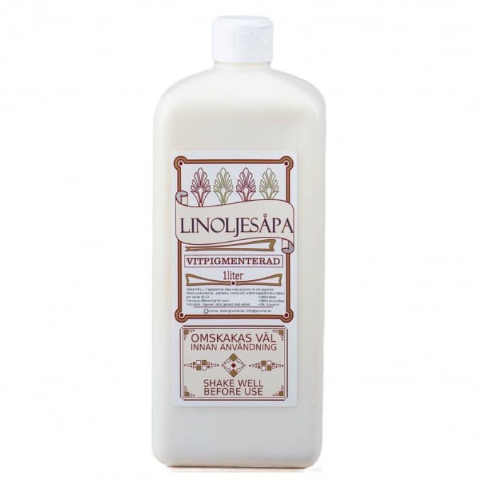 Linoljesåpa vitpigmenterad 1 Liter