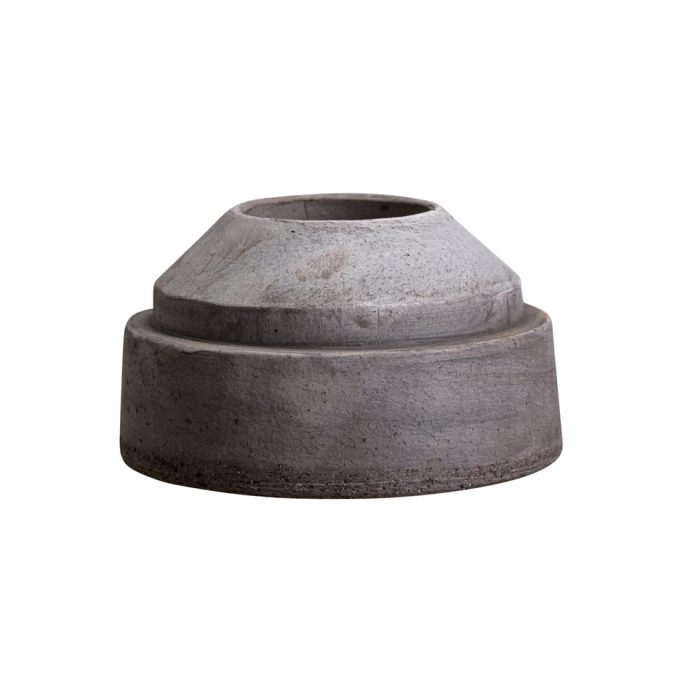 Ljusstake Raw Grey