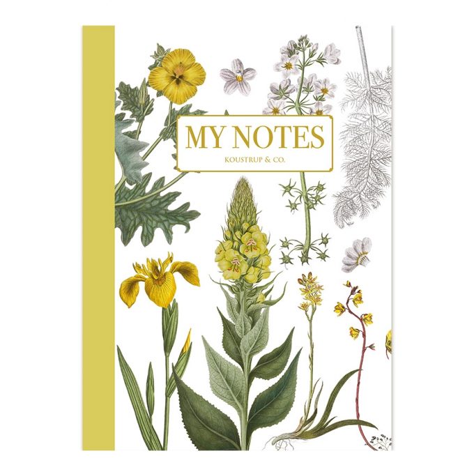 Skrivhäfte - Gulblommigt