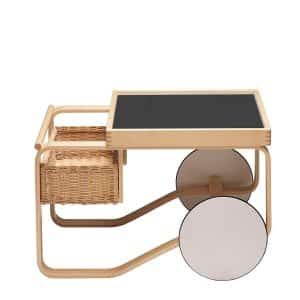 Tea Trolley 900 fra Artek (Sort)