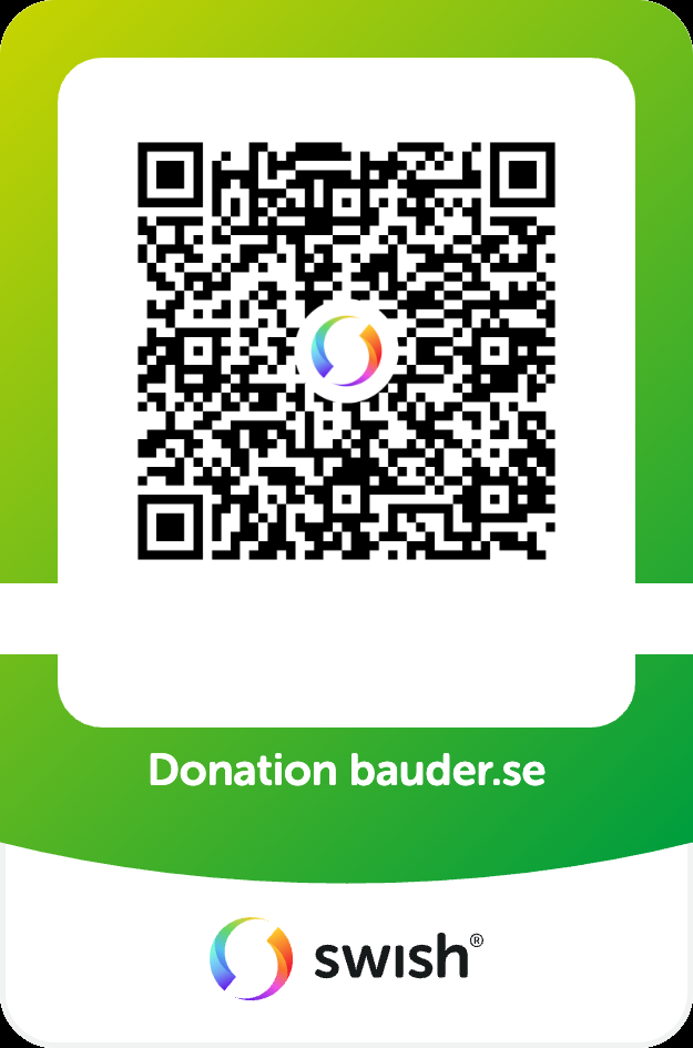 Swish QR-kod för donation till bauder.se