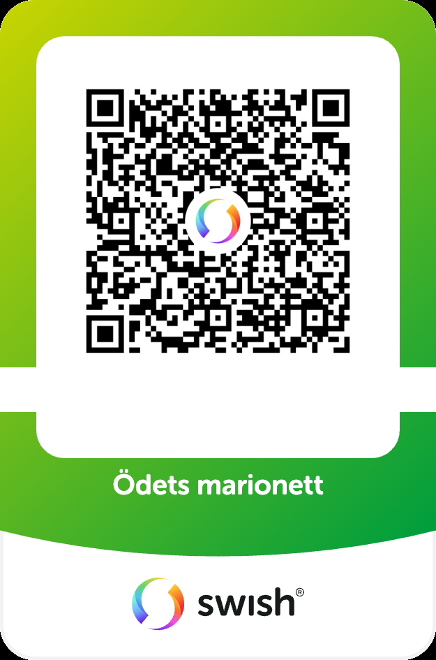 Swish QR-kod för köp av Ödets marionett