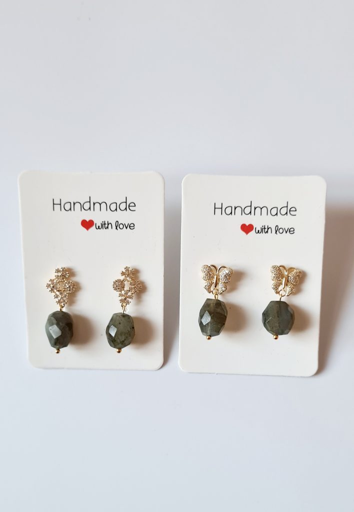 Labradorite Earrings - Gemstone