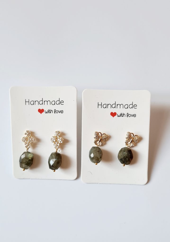 Labradorite Earrings - gemstone