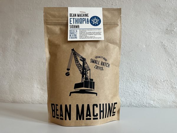 Pose med hele kaffebønner fra Etiopien ristet af Bean Machine