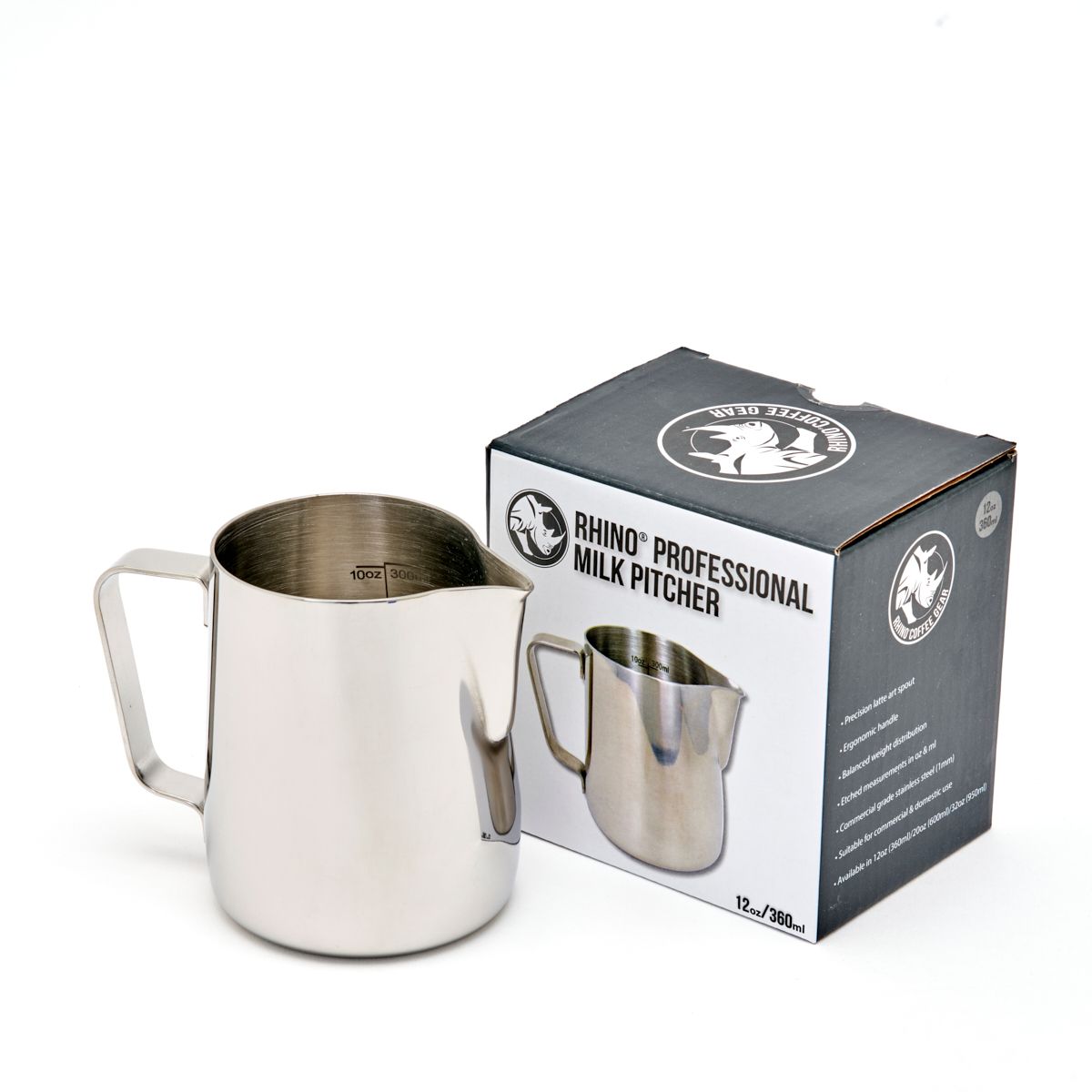 Rhino Coffee Gear 360ml Pitcher Professional