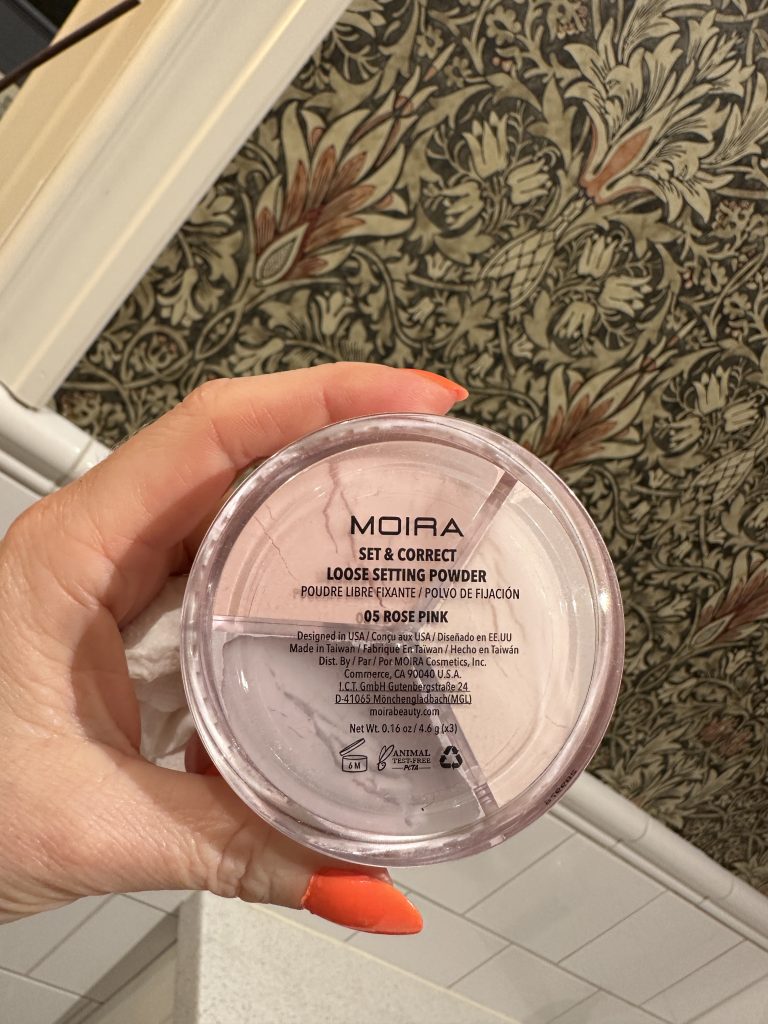 Moira Set & Correct Loose Setting Powder, Rose Pink