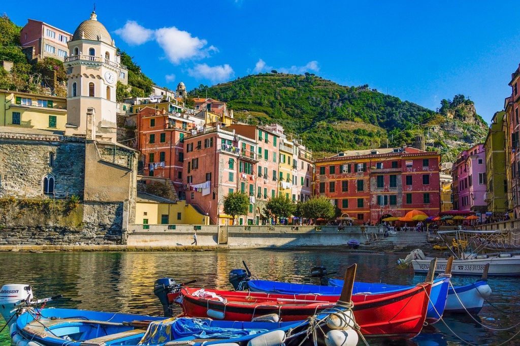 italy, sea, houses