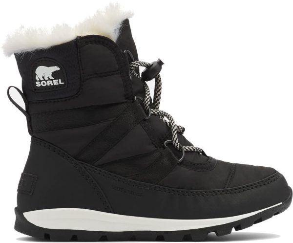Sorel Youth Whitney Short Lace Vinterstøvler Dame 32 Sort