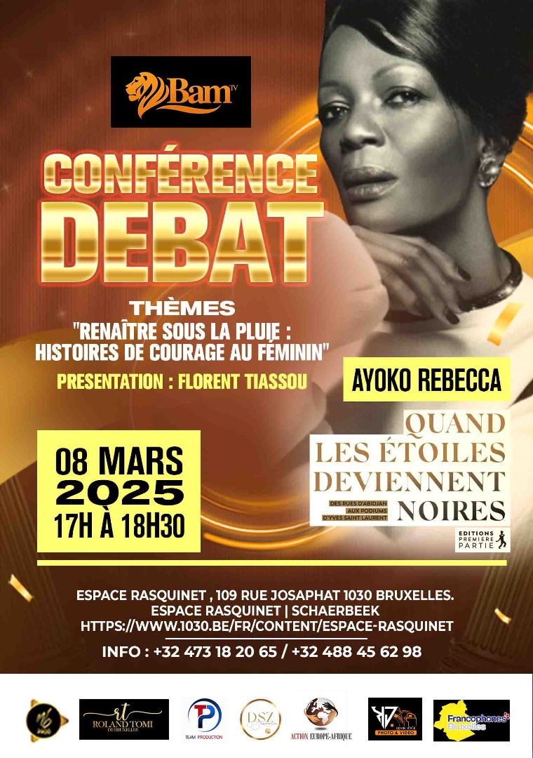 Rebecca Ayoko Renaître sous la pluie : 8 mars à Bruxelles