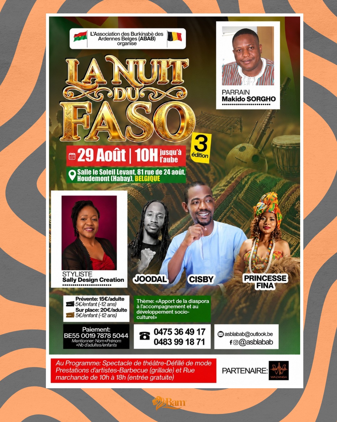 Burkina Faso/Culture : La Nuit du Faso illumine les Ardennes