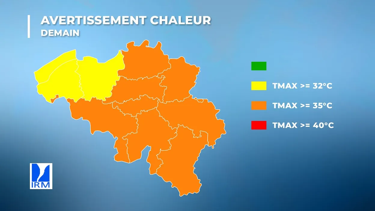 Canicule : la Belgique suffoque ce lundi