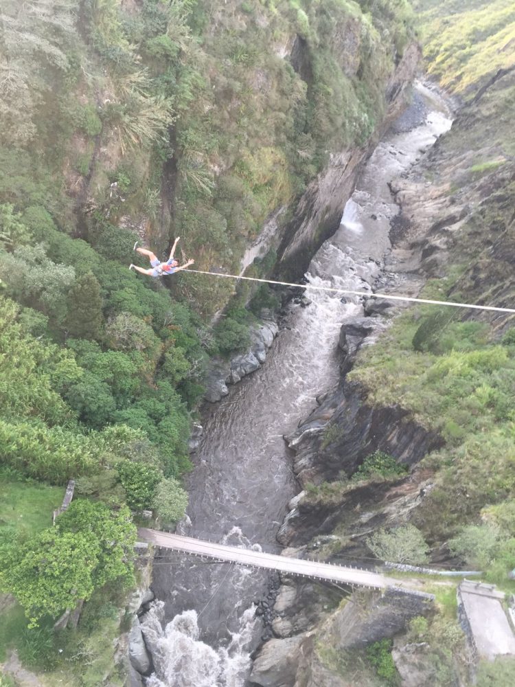 Bridge swing banos Ecuador
