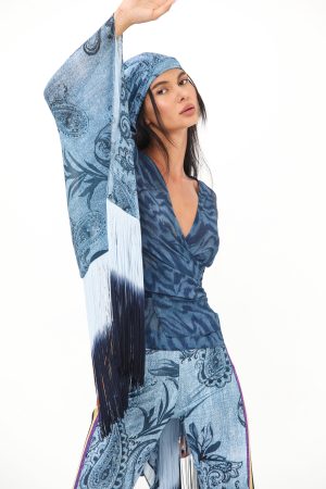 Short Kimono with Fringes