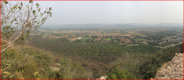 Panoramic view from Eastern Gate of Chittorgarh